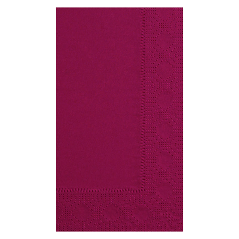 Napkin Dinner Burgundy Ply Foldpaper 125 Each - 8 Per Case.