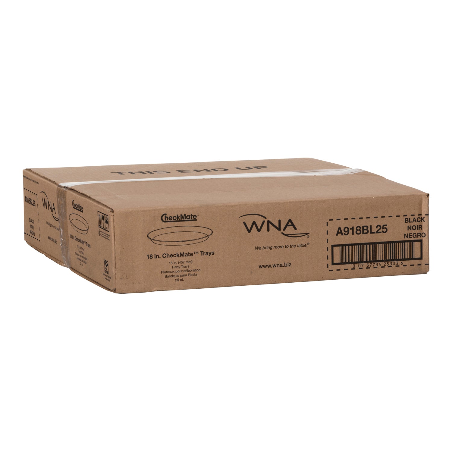 Checkmate 8" Round Tray Black25 Each - 1 Per Case.
