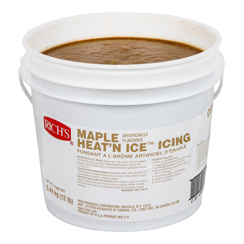 Maple Artificially Flavored Heat 'n Ice Icing 12 Pound Each - 1 Per Case.