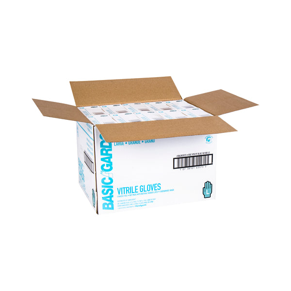 Powder Free Blue Vitrile Large Glove 100 Each - 1000 Per Case.