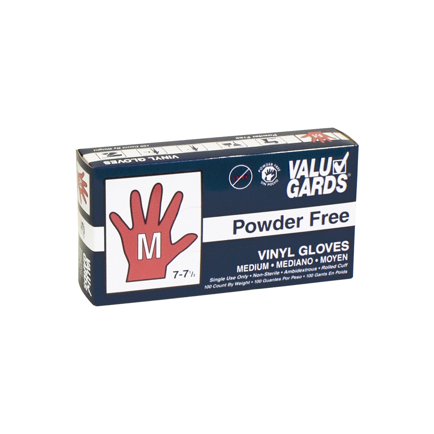 Glove Vinyl Valugard Powder Free Medium 100 Each - 10 Per Case.