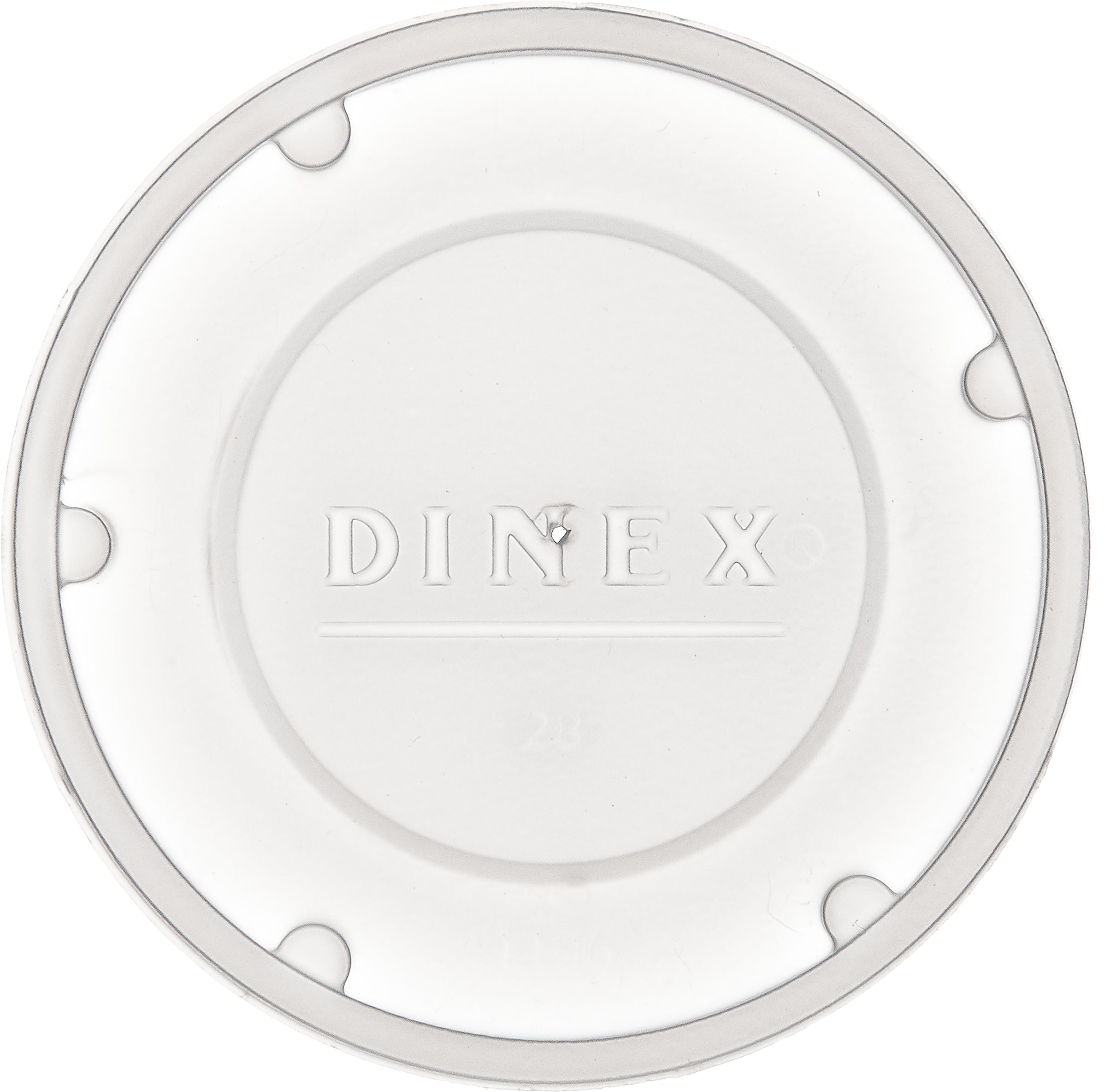 Dinex Translucent Tumbler Lid Translucent 2.625 In - 1000 Per Case.