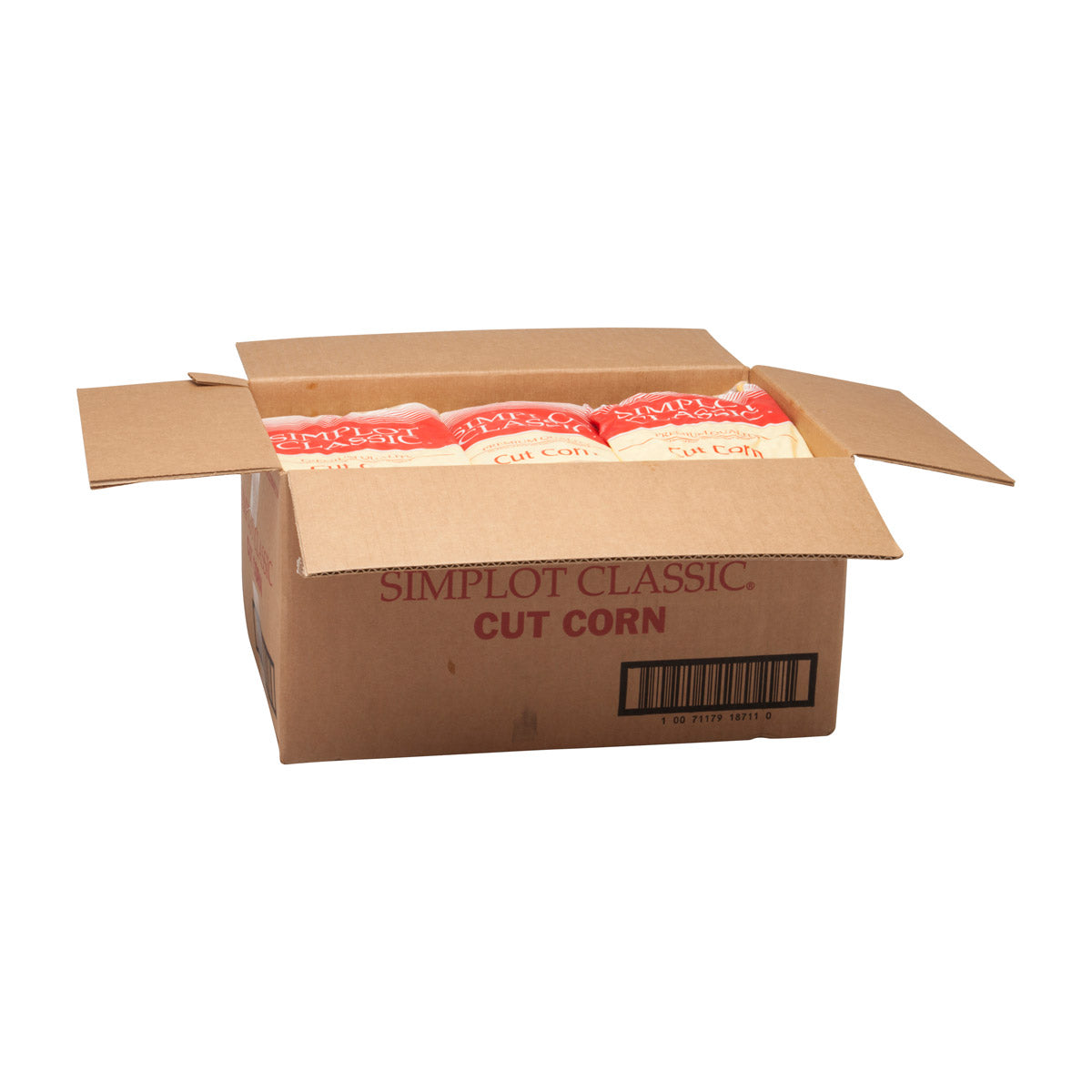 Simplot Simple Goodness Classic Vegetables Cut Corn Golden Jubilee 2.5 Pound Each - 12 Per Case.