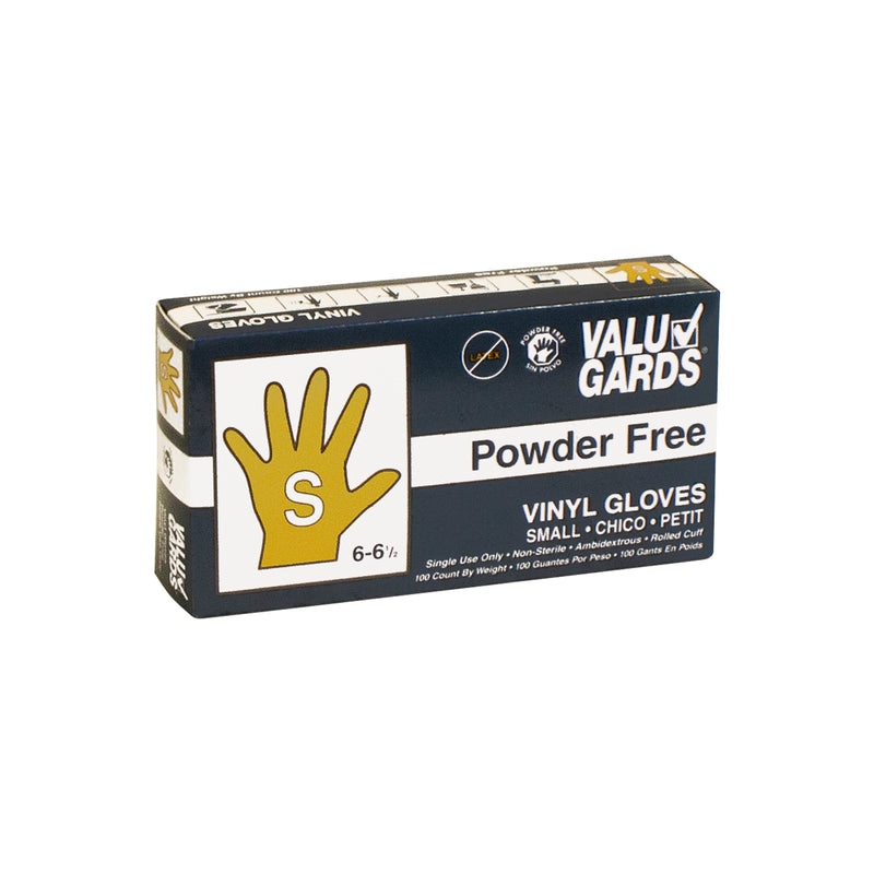 Glove Vinyl Valugard Powder Free Small 100 Each - 10 Per Case.