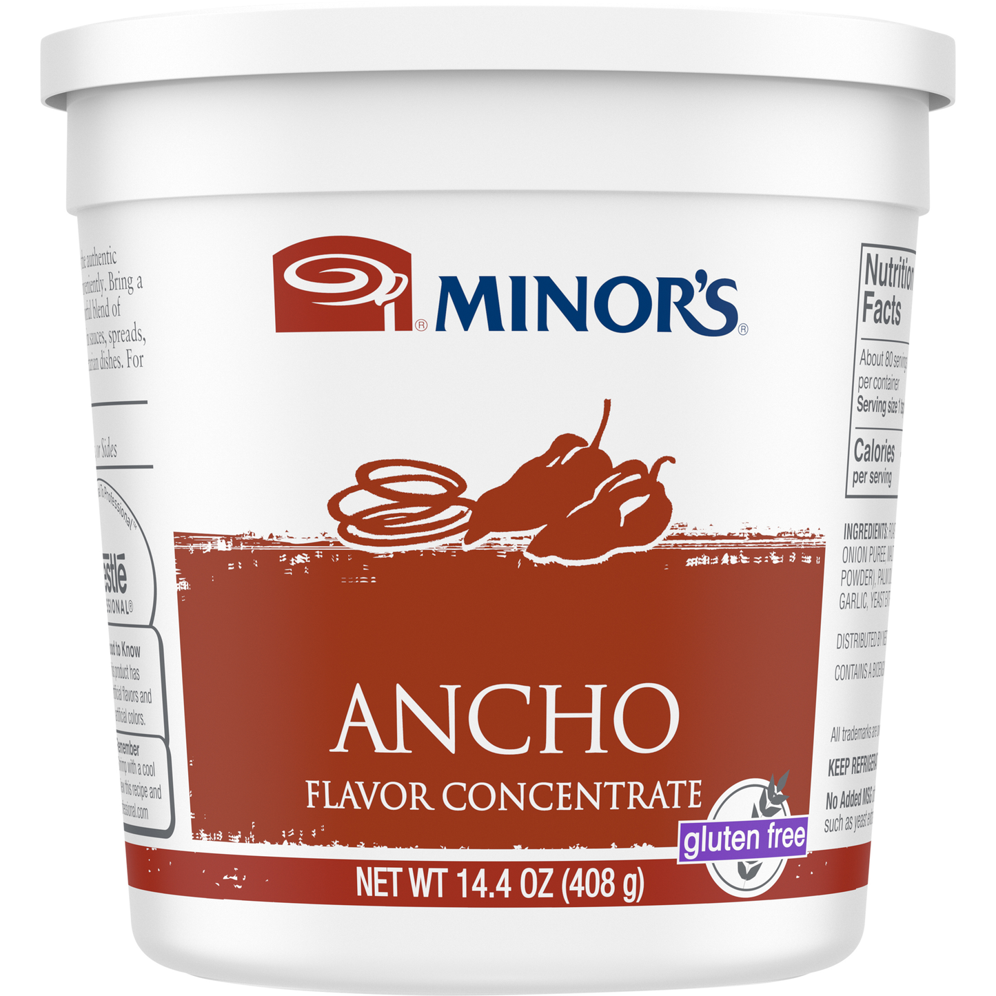 Minor's Gluten Free Ancho Flavor Concentrate, 14.4 Ounces, 6 per case