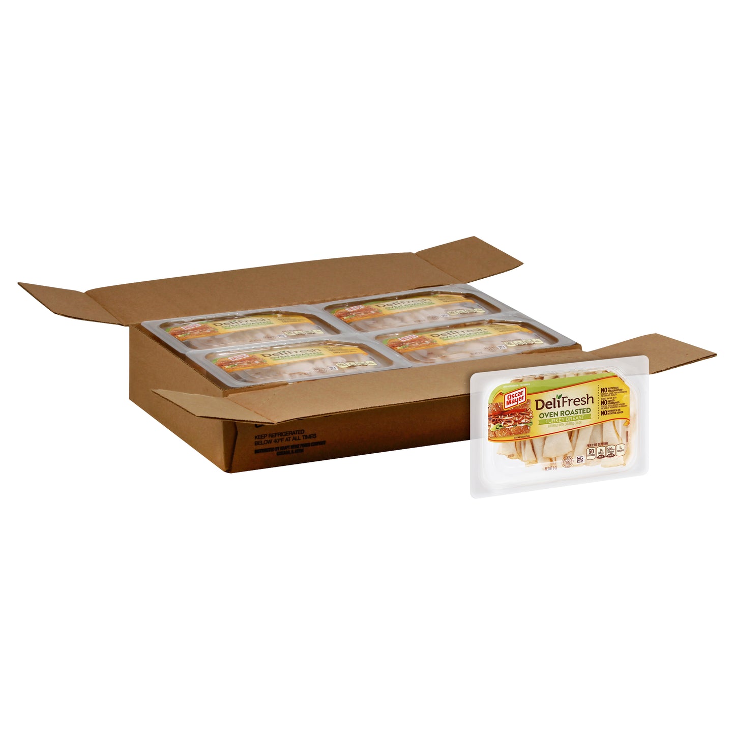 Oscar Mayer Deli Shaved Oven Roasted Turkey Breast, 9 Ounce Size - 8 Per Case.