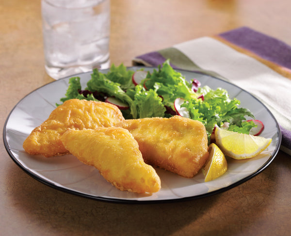 Western Style Battered Cod Portions 10 Pound Each - 1 Per Case.