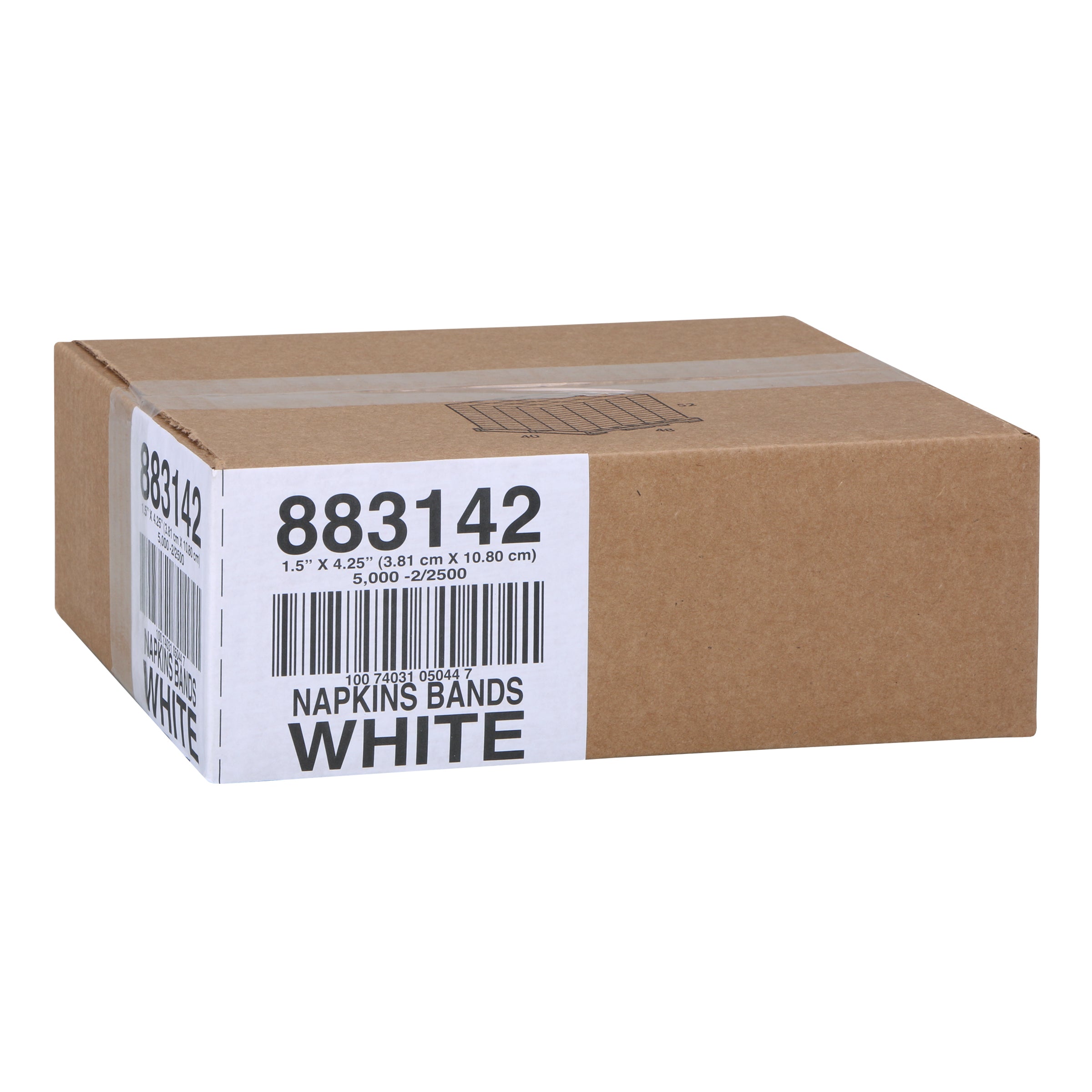 Band Napkin White Paper 2500 Each - 2 Per Case.