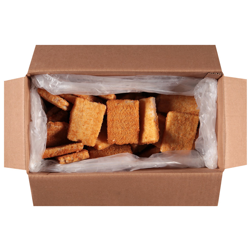 Oven Ready Whole Grain Breaded Pollock Rectangles Msc 5 Pound Each - 2 Per Case.