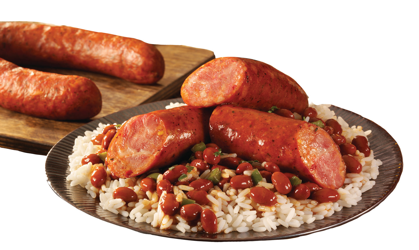 Leons Sausage Rope Sausage Smoked Andouillepork 5 Pound Each - 2 Per Case.