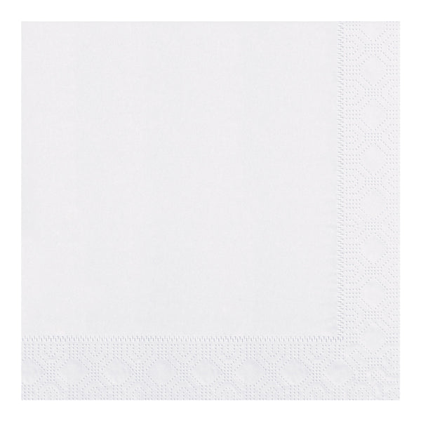 Napkin Dinner White Ply Fold Paper 100 Each - 20 Per Case.