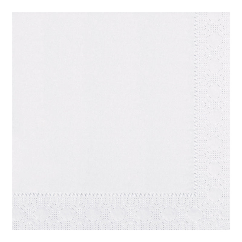 Napkin Dinner White Ply Fold Paper 100 Each - 20 Per Case.