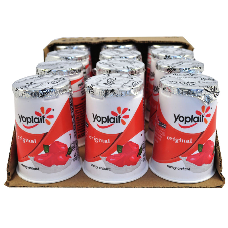 Yoplait® Original Yogurt Single Serve Cup Cherry Orchard 6 Ounce Size - 12 Per Case.