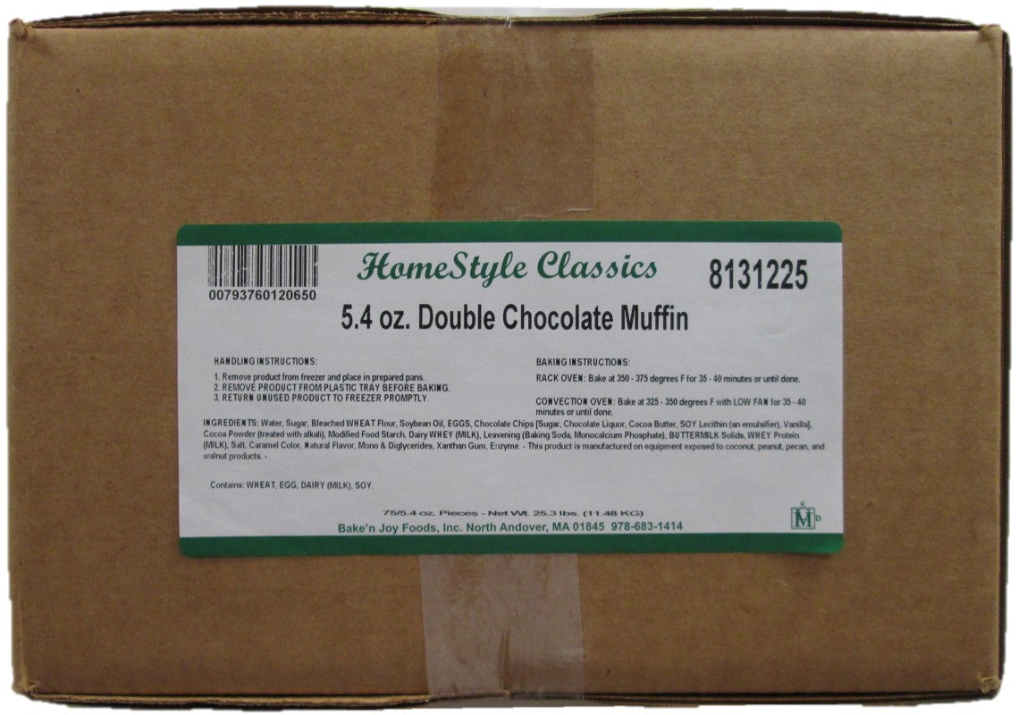 Bake'n Joy Homestyle Double Chocolate Chip Muffin Batter 5.4 Ounce Size - 75 Per Case.