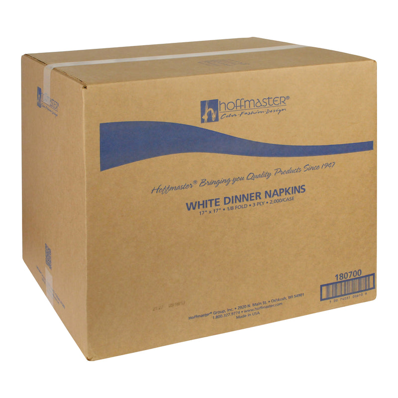 Napkin Dinner White Ply Fold Regal Embossed Paper 100 Each - 20 Per Case.