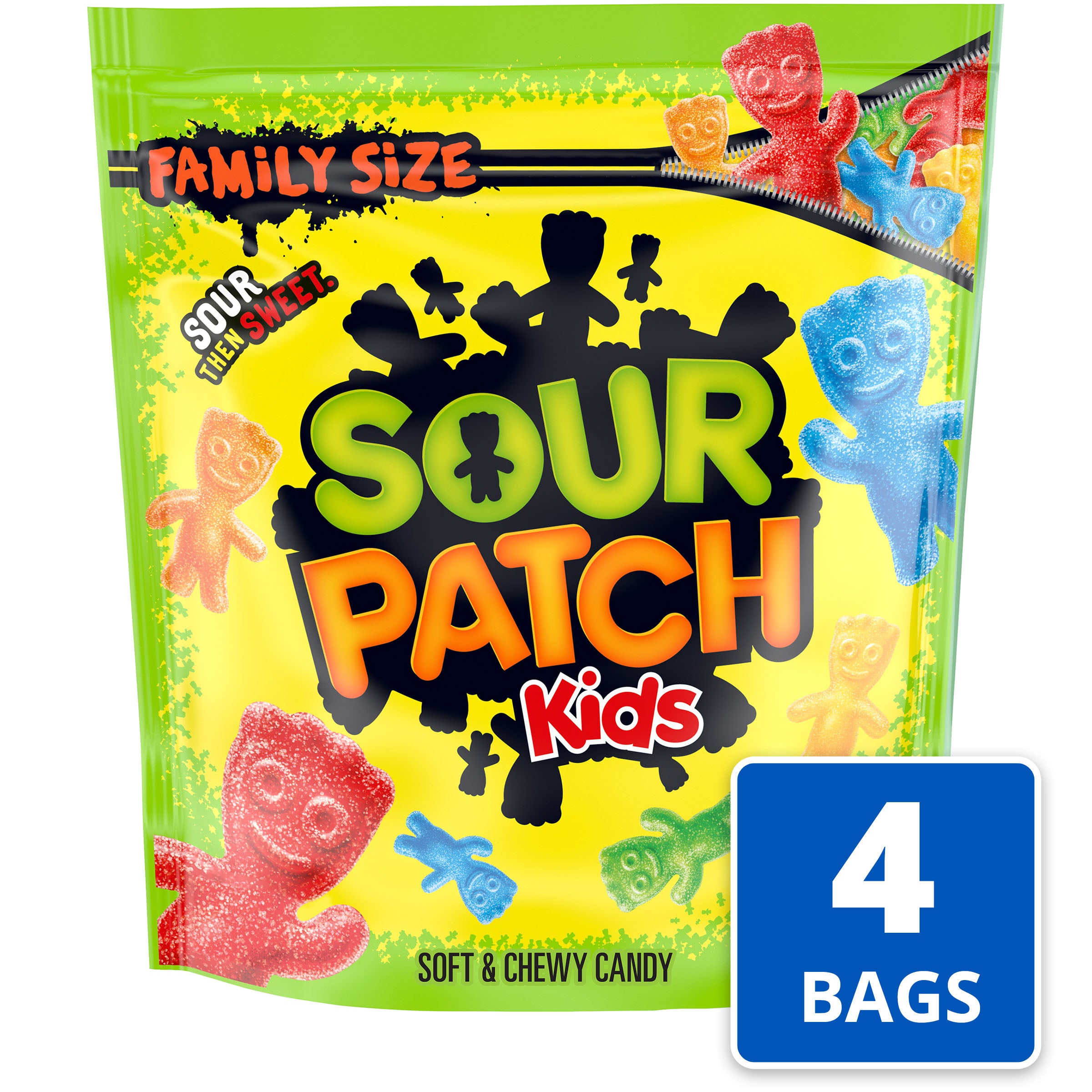 Sour Patch Kids Soft Candy Kids Assorted Pound 1.8 Pound Each - 4 Per Case.