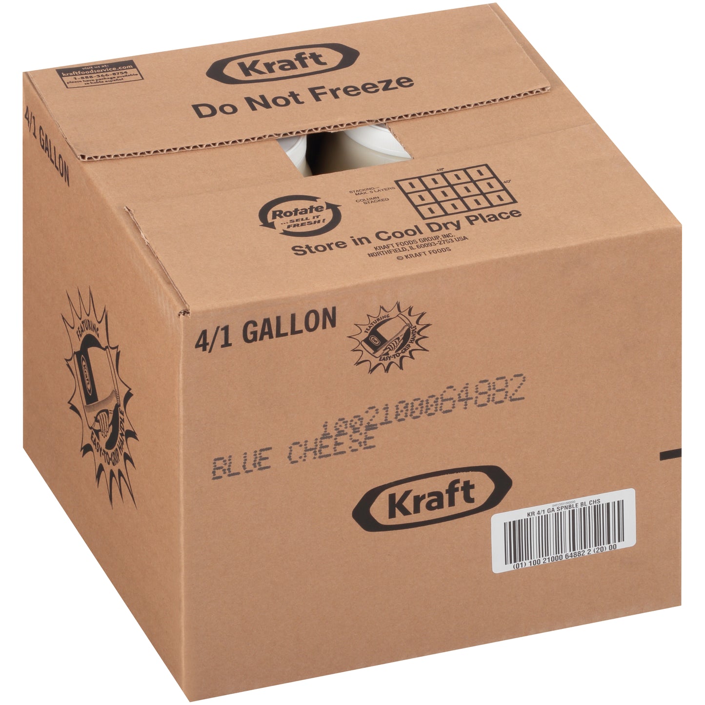 KRAFT Spoonable Blue Cheese 1 gal. Jugs 4 Per Case