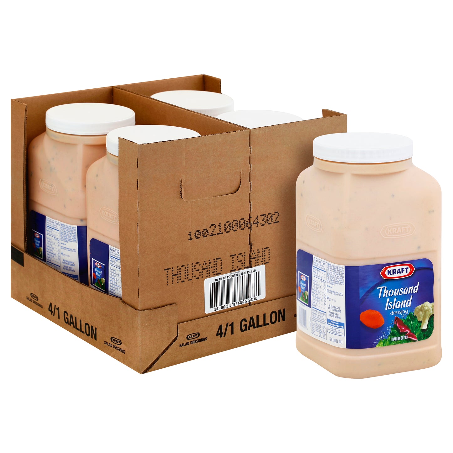 KRAFT Thousand Island Dressing 1 gal. Pourable Jugs 4 Per Case