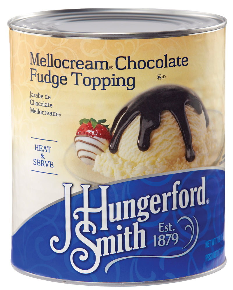 Mellocream® Chocolate Fudge Can 127 Ounce Size - 6 Per Case.