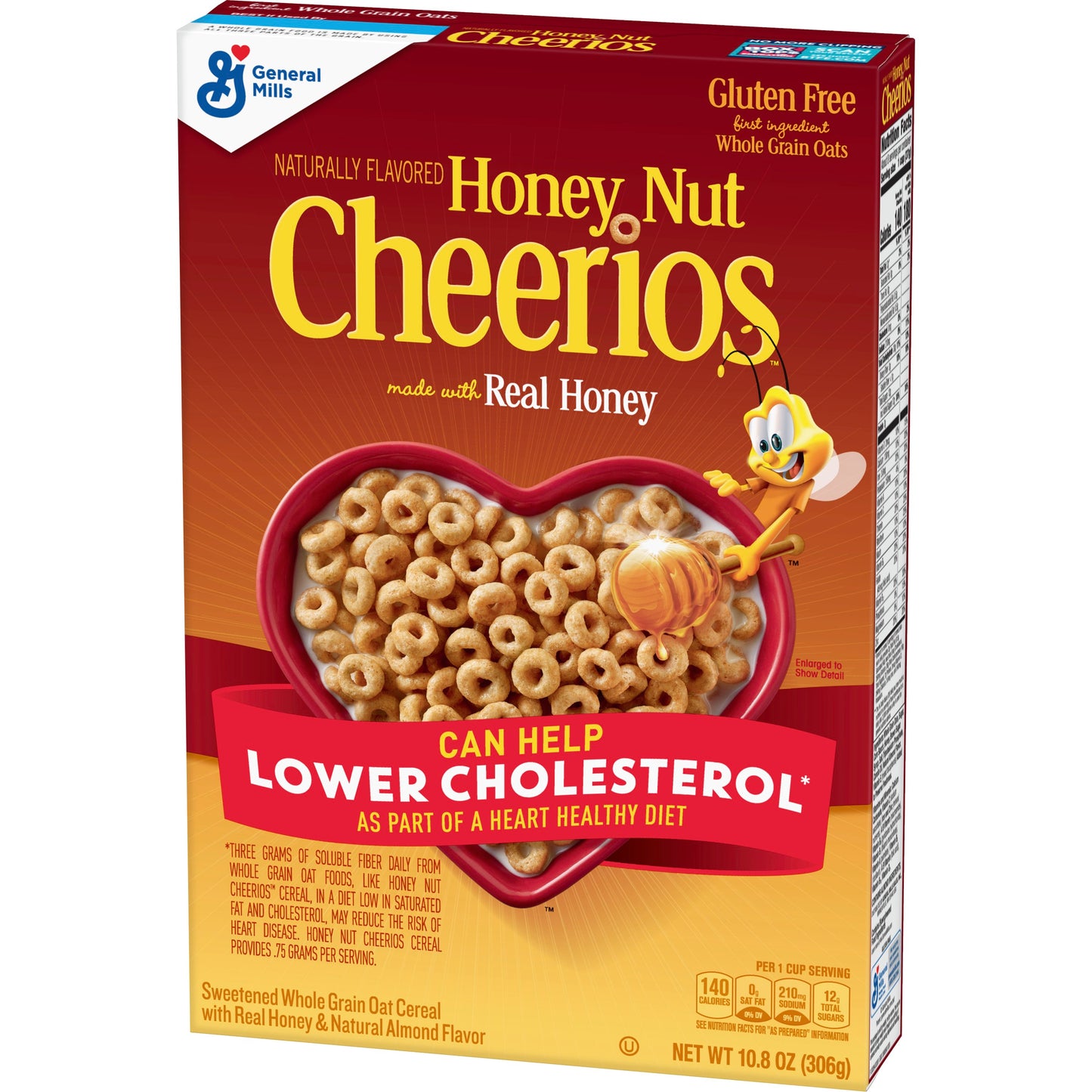 Honey Nut Cheerios™ Cereal Box 10.8 Ounce Size - 12 Per Case.