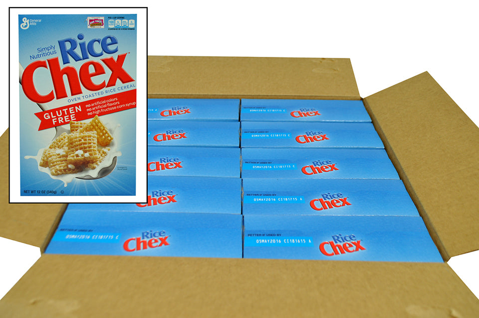 Rice Chex™ Cereal Box 12 Ounce Size - 10 Per Case.