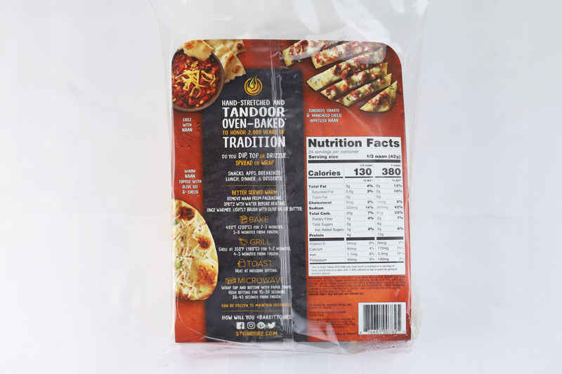 Stonefire Teardrop Original Naan Crust 8 Count Packs - 6 Per Case.