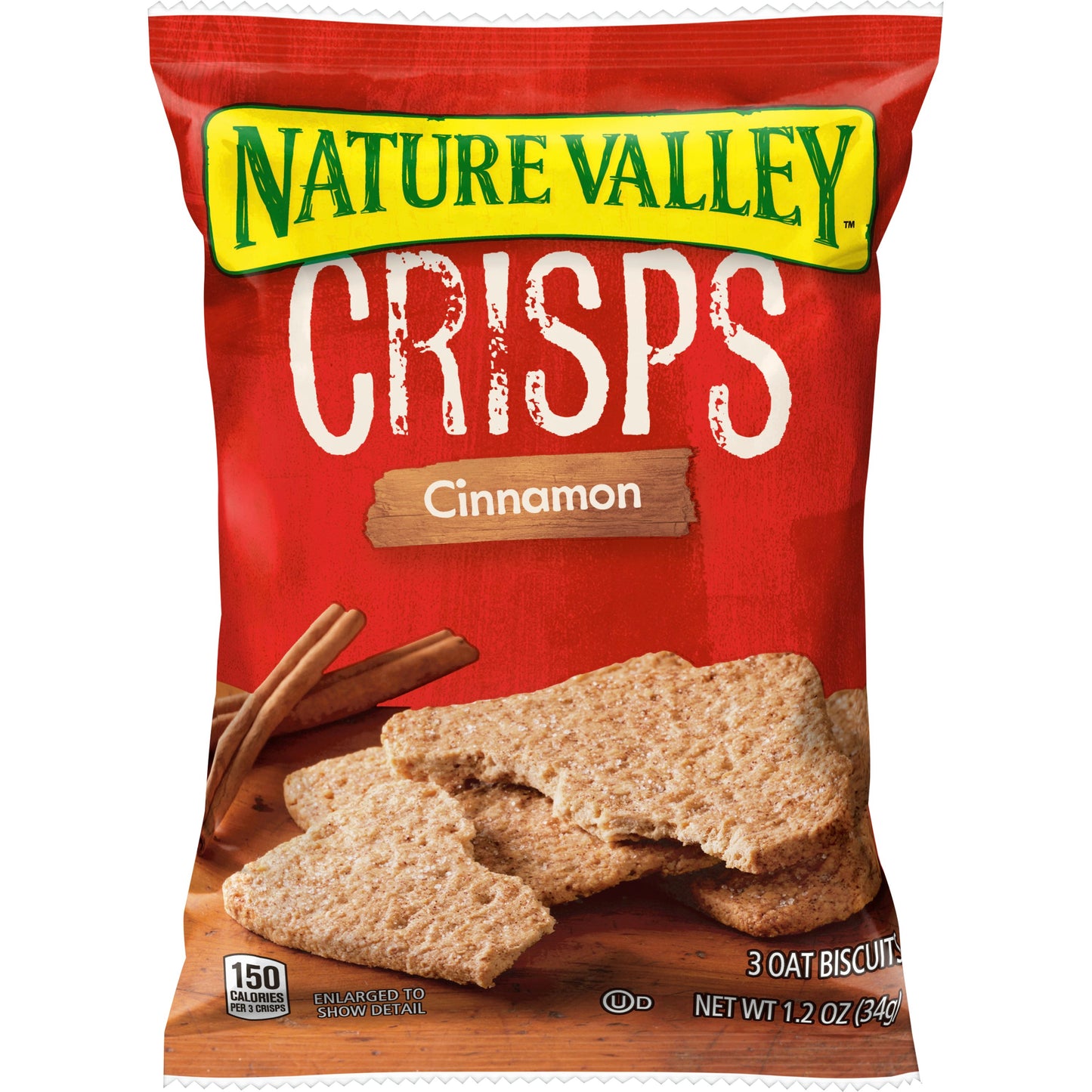 Nature Valley™ Crisps Snack Cinnamon 1.2 Ounce Size - 120 Per Case.