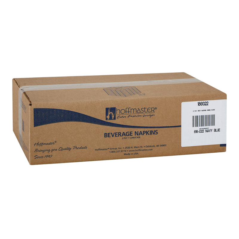 Napkin Beverage Navy Ply Fold 250 Each - 4 Per Case.