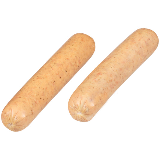 Johnsonville Cooked Skinless Stadium Style Pork Sausage Bratwurst Links 5 Pound Each - 2 Per Case.