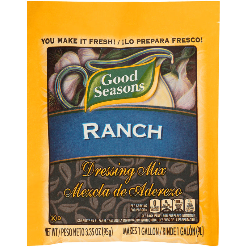 GOOD SEASONS Dry Ranch Salad Dressing Mix 3.35 Ounce Packet 20)