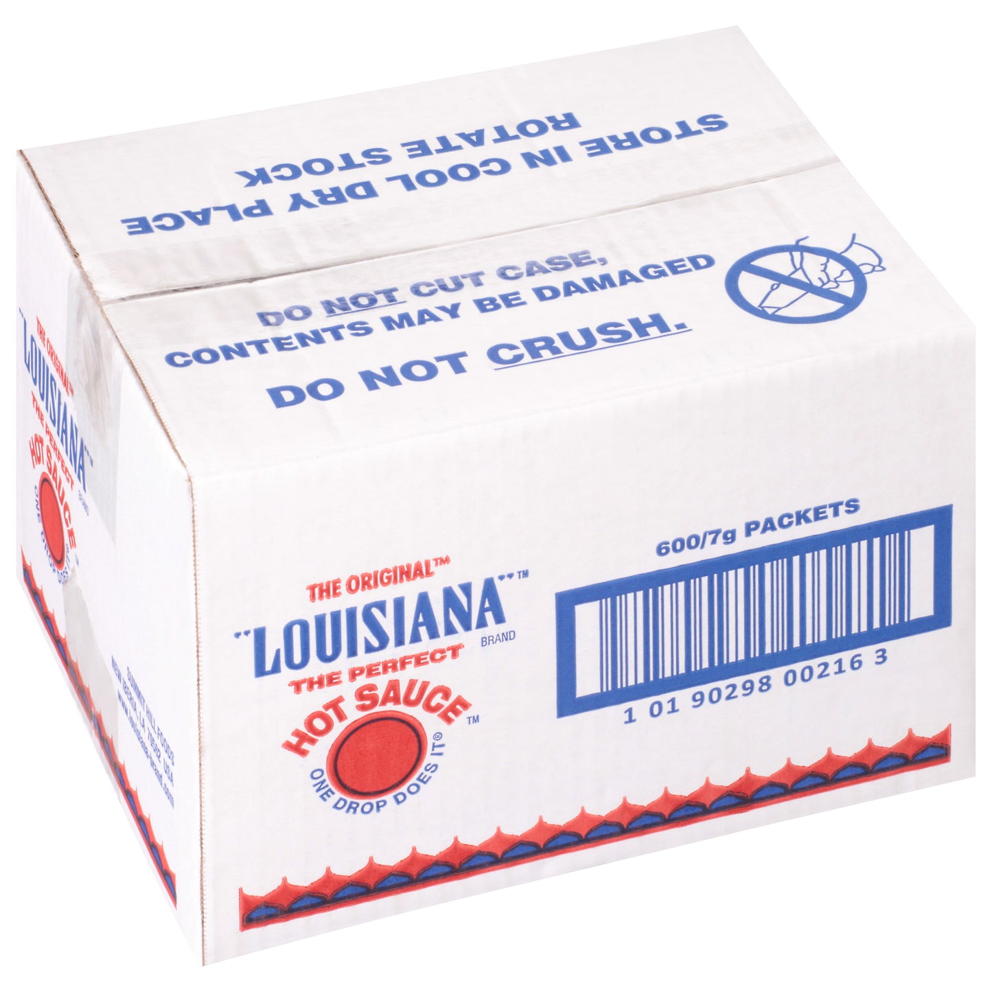 Louisiana Hot Sauce Hot Sauce Packets Gram 7 Grams Each - 600 Per Case.