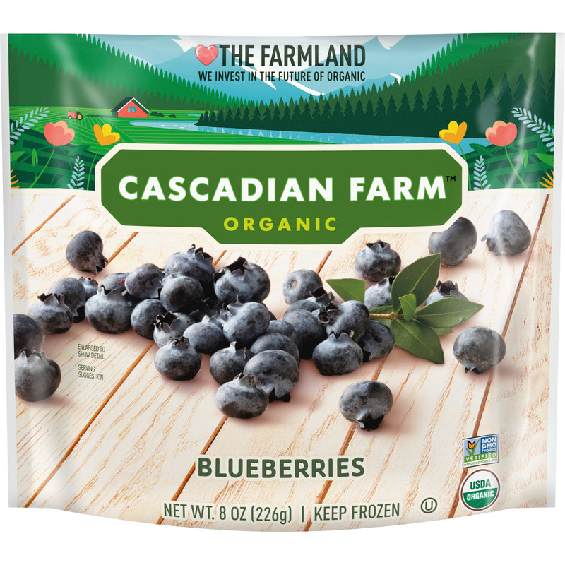 Cascadian Farm™ Organic Frozen Fruit Blueberries 8 Ounce Size - 12 Per Case.