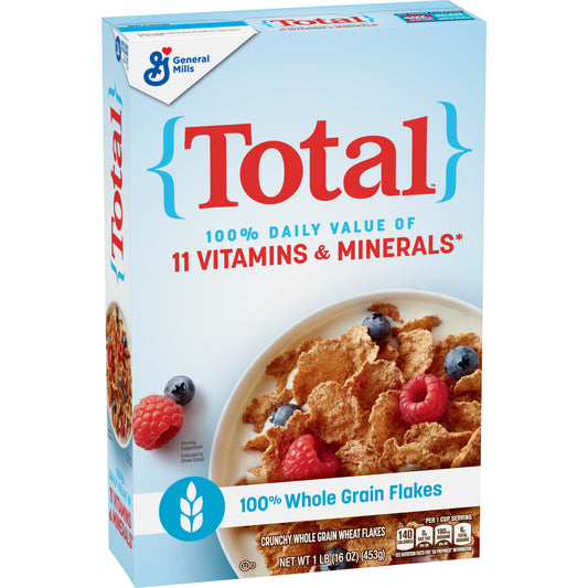 Total™ Whole Grain Cereal Box 16 Ounce Size - 7 Per Case.