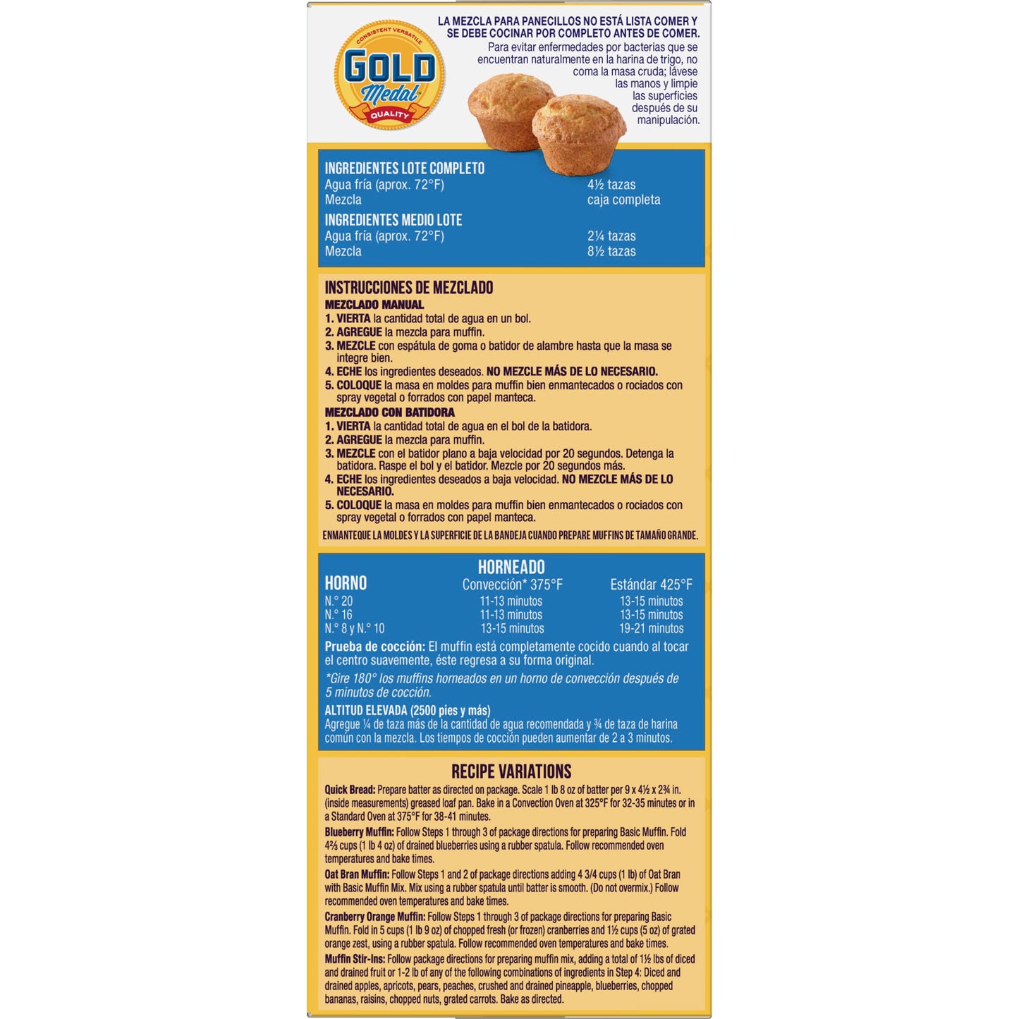 Gold Medal™ Muffin Mix Basic 5 Pound Each - 6 Per Case.