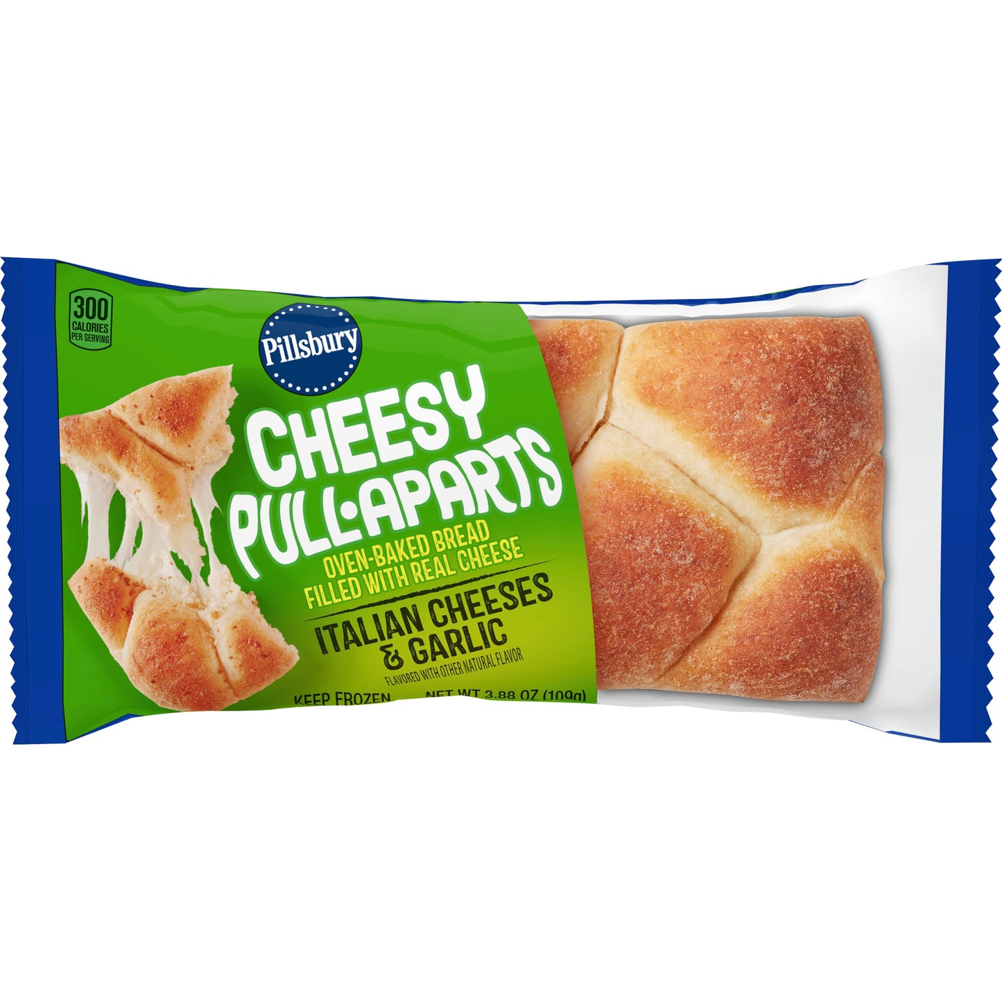 Pillsbury™ Individually Wrapped Cheesy Pull Aparts Italian Cheeses & Garlic 3.88 Ounce Size - 72 Per Case.