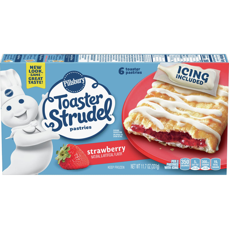 Pillsbury™ Frozen Toaster Strudel Pastriesstrawberry11.7 Ounce Size - 12 Per Case.