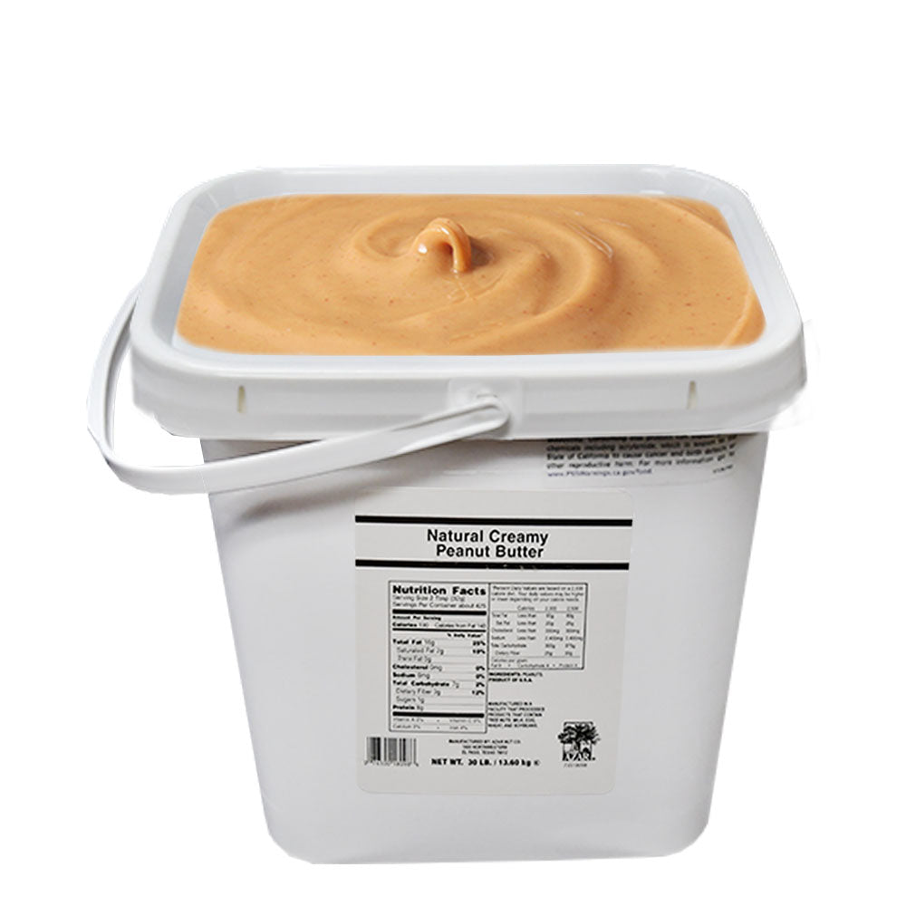 Az Natural Peanut Butter Unsltd 30 Pound Each - 1 Per Case.