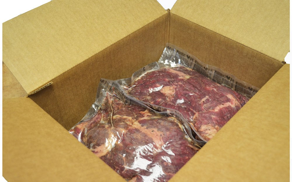 Carl's Marinated Beef Inside Skirt 5 Pound Each - 2 Per Case.