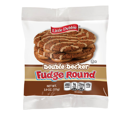 Little Debbie Vending Double Decker Fudge Round Foa 1 Each - 54 Per Case.