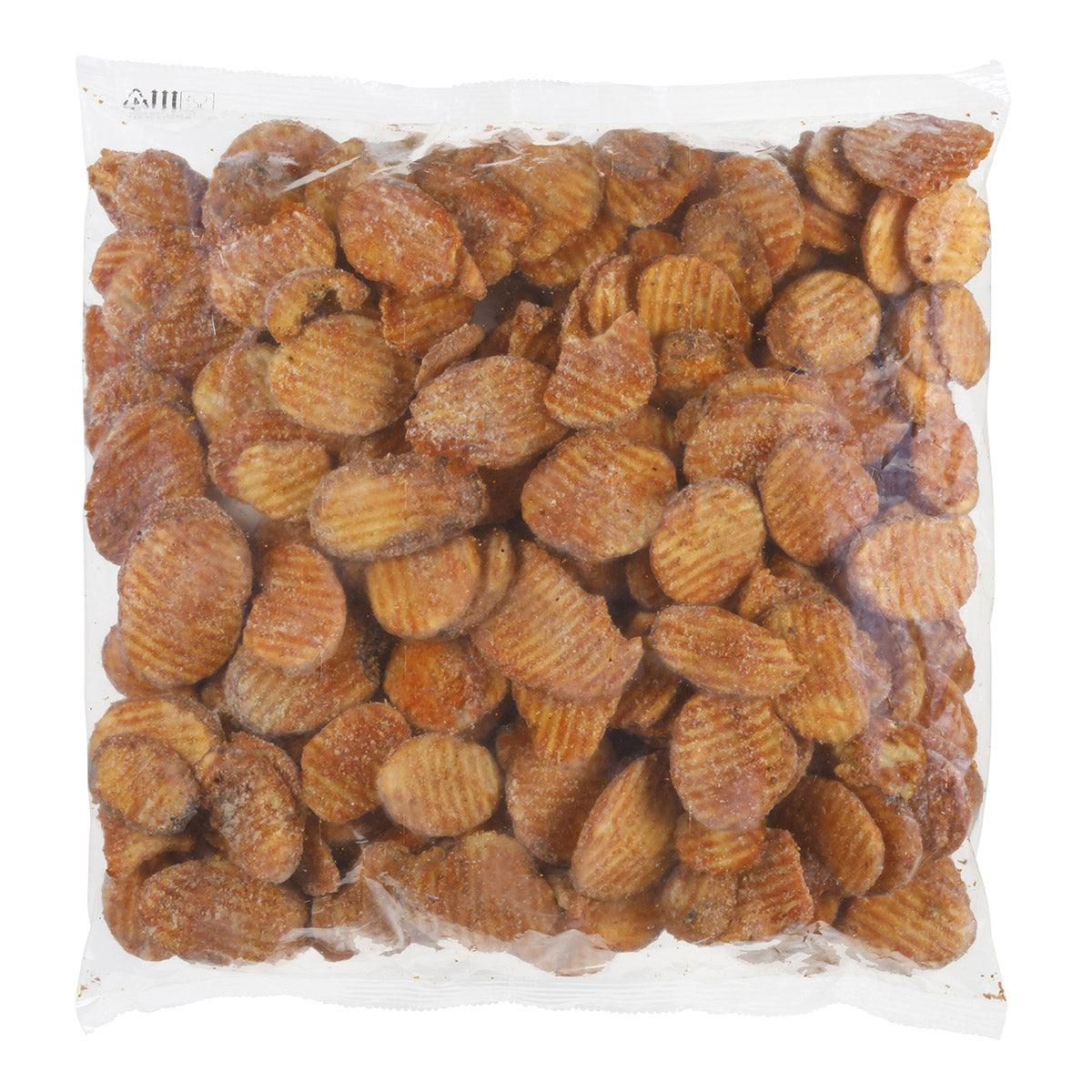 Simplot Seasonedcrisp Jr Buffalos 4" Buffalo Battered Potato Slices 4 Pound Each - 6 Per Case.