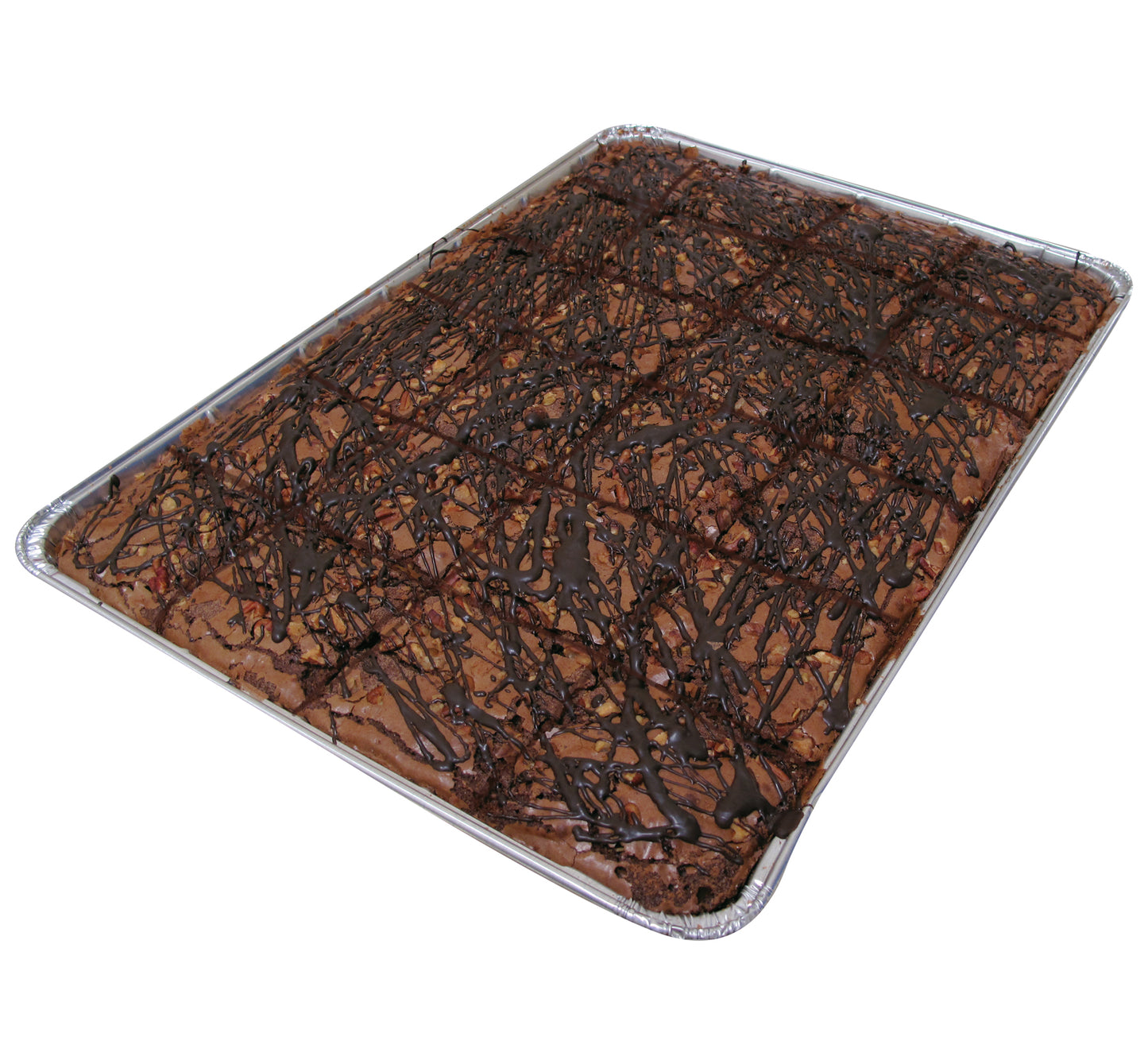 David's Pre-Cut Rocky Road Brownie 4 Ounce Size - 48 Per Case.