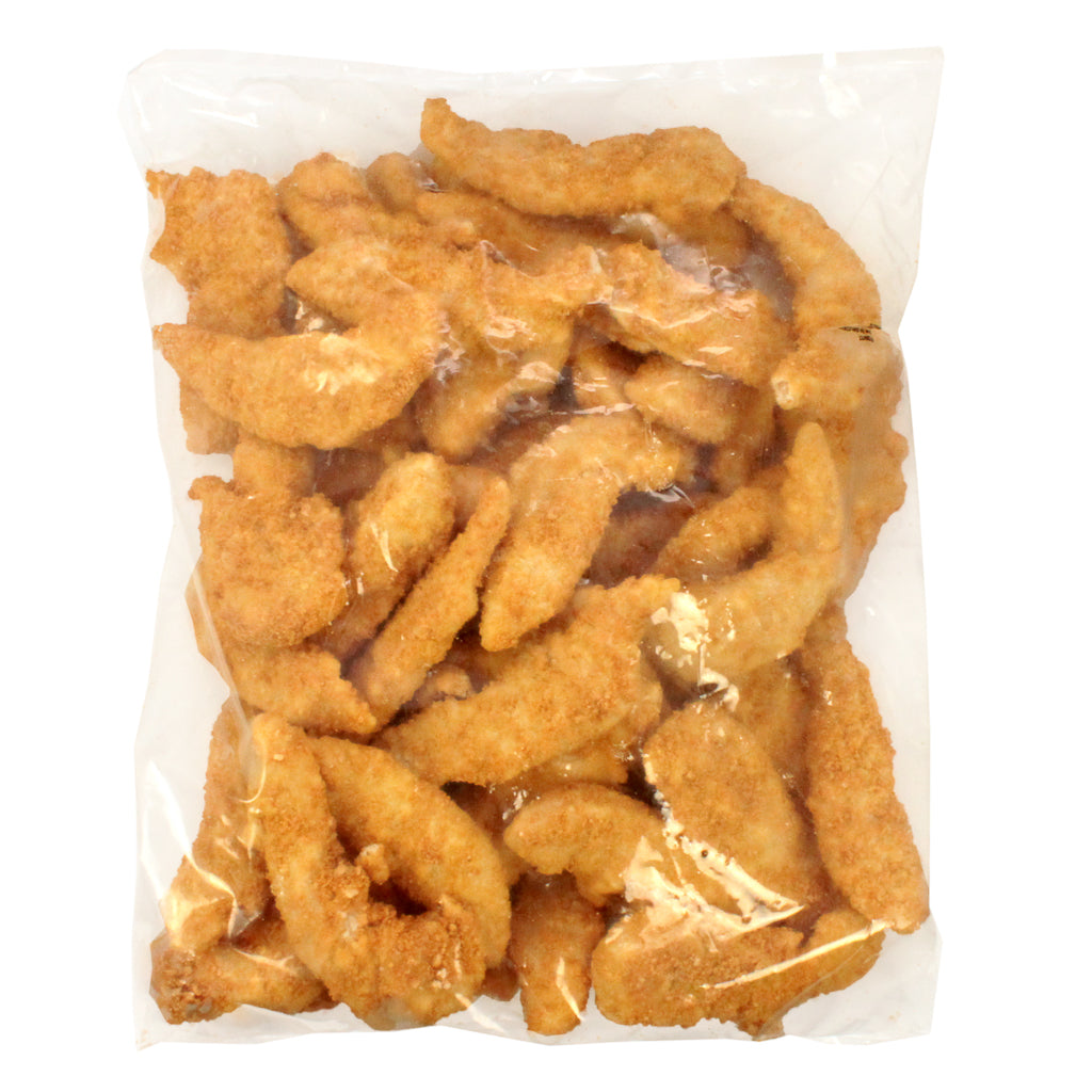 Wayne Farms Rtc No Antibiotics Ever Vegetarian Fed Gluten Free Halal Par Fried Breaded Chicken Tenderloin 5 Pound Each - 2 Per Case.