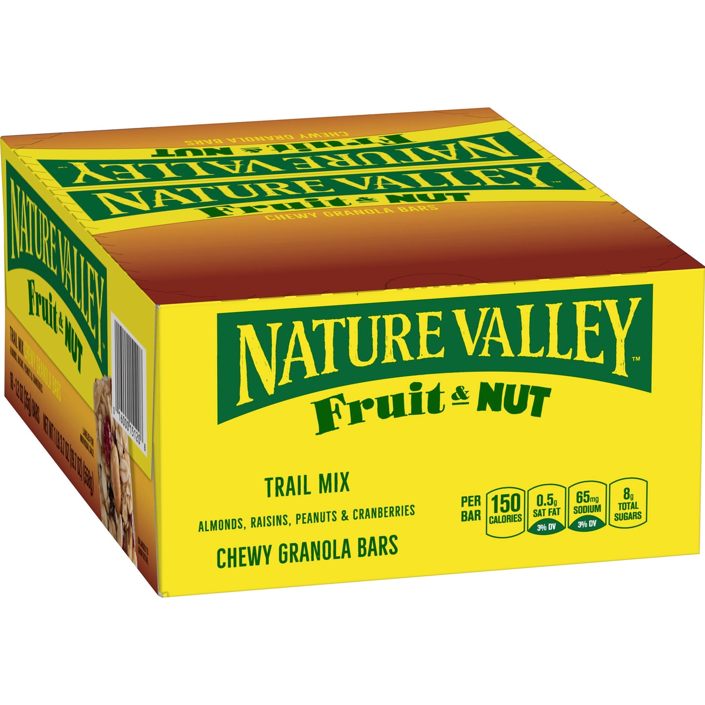 Nature Valley™ Trail Mix Chewy Granola Bars Fruit & Nut 19.7 Ounce Size - 8 Per Case.