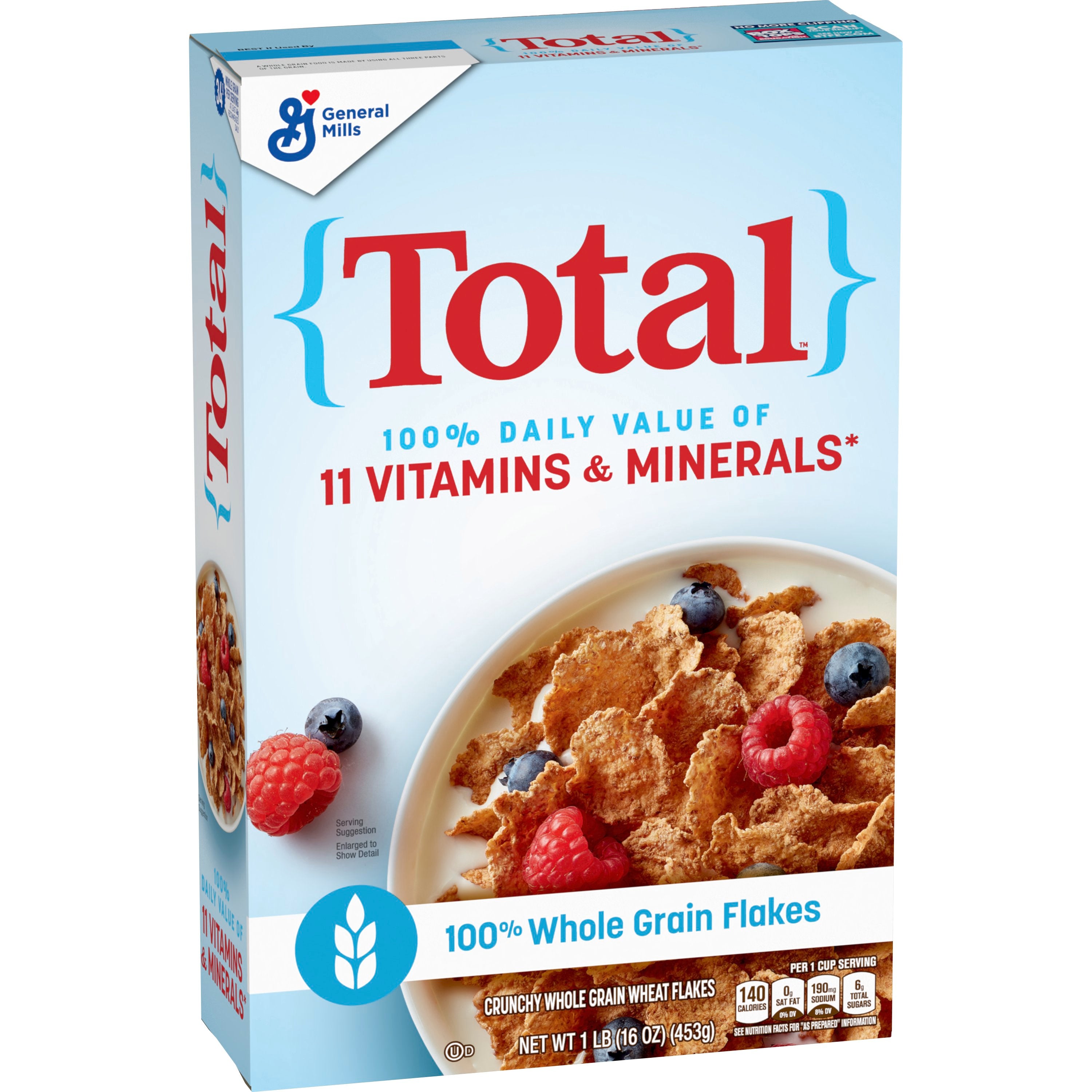 Total™ Whole Grain Cereal Box 16 Ounce Size - 7 Per Case.