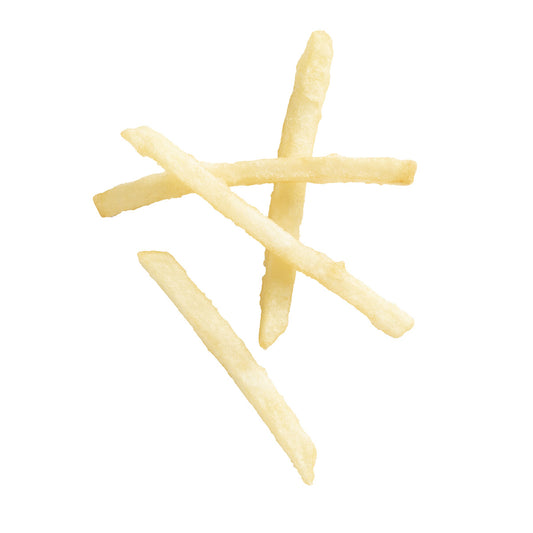 Simplot Conquest Delivery 4" Clear Coatedshoestring Cut Fries 4.5 Pound Each - 6 Per Case.