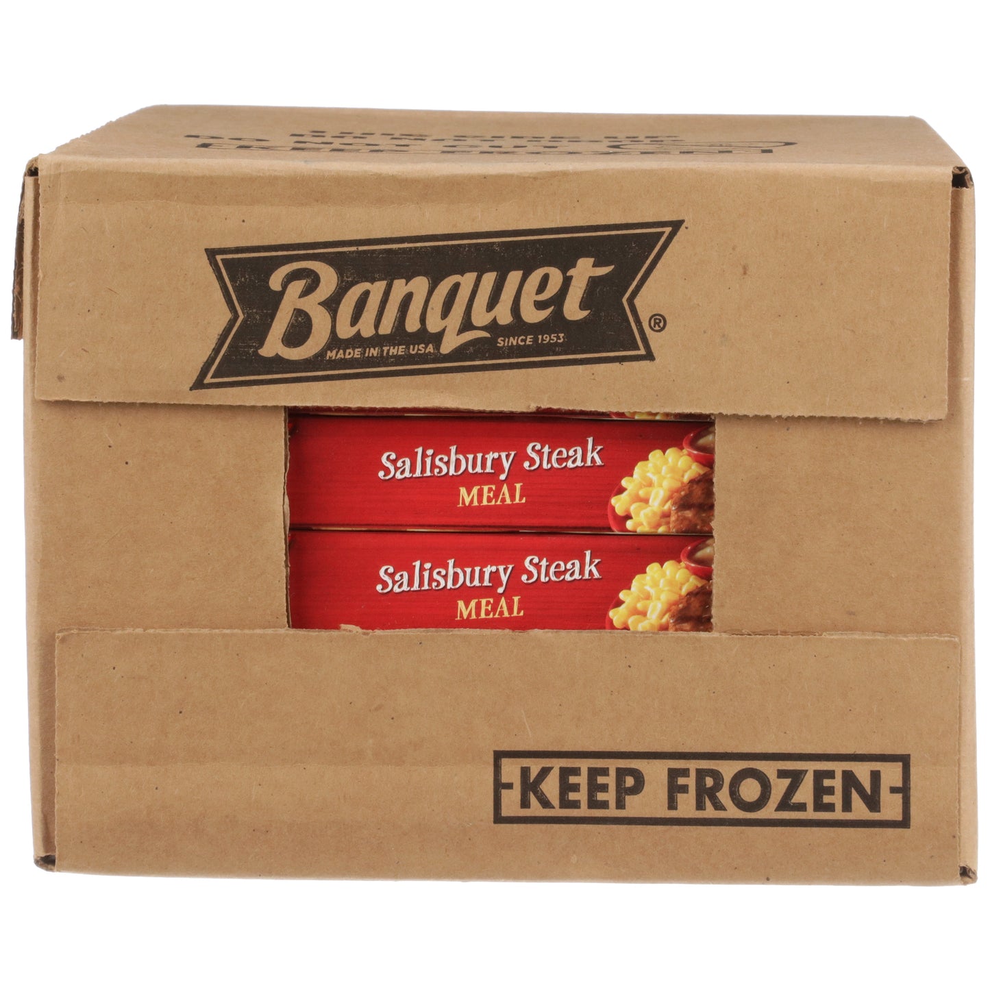 Banquet Classic Salisbury Steak Meal 11.88 Ounce Size - 12 Per Case.