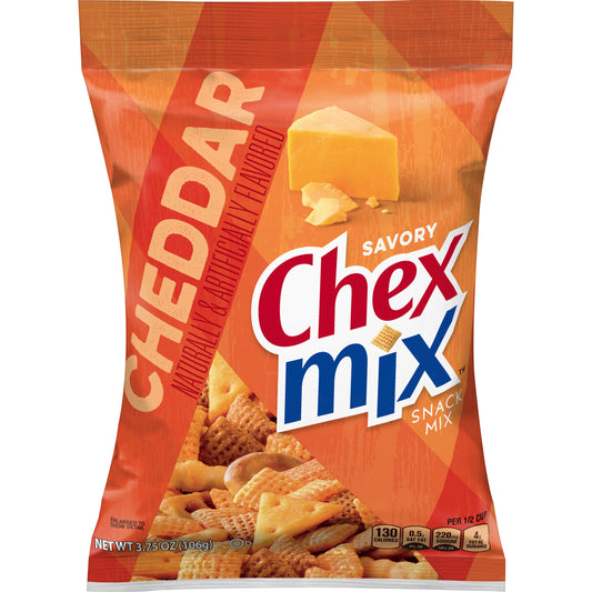 Chex Mix™ Snack Mix Cheddar 3.75 Ounce Size - 8 Per Case.