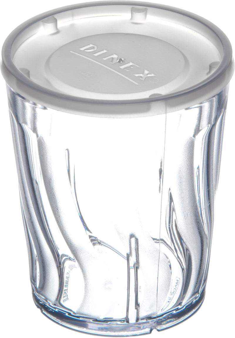 Dinex Translucent Tumbler Lid Translucent 2.625 In - 1000 Per Case.