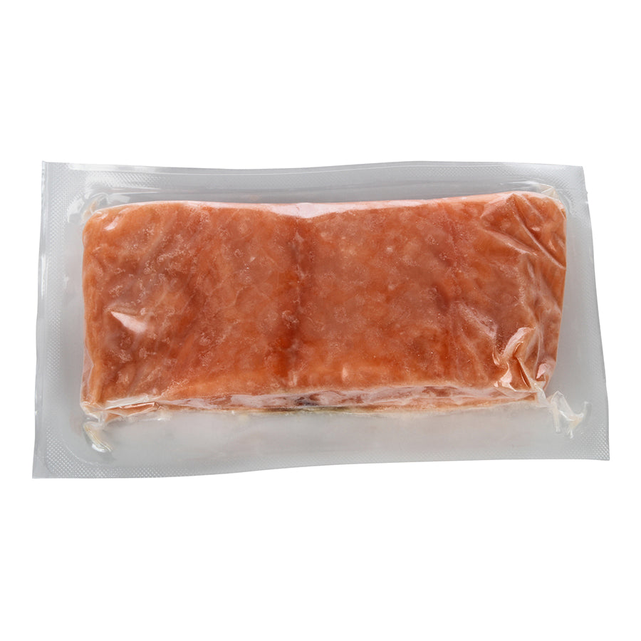 Raw Atlantic Salmon Portions Vacuum Packed 10 Pound Each - 1 Per Case.