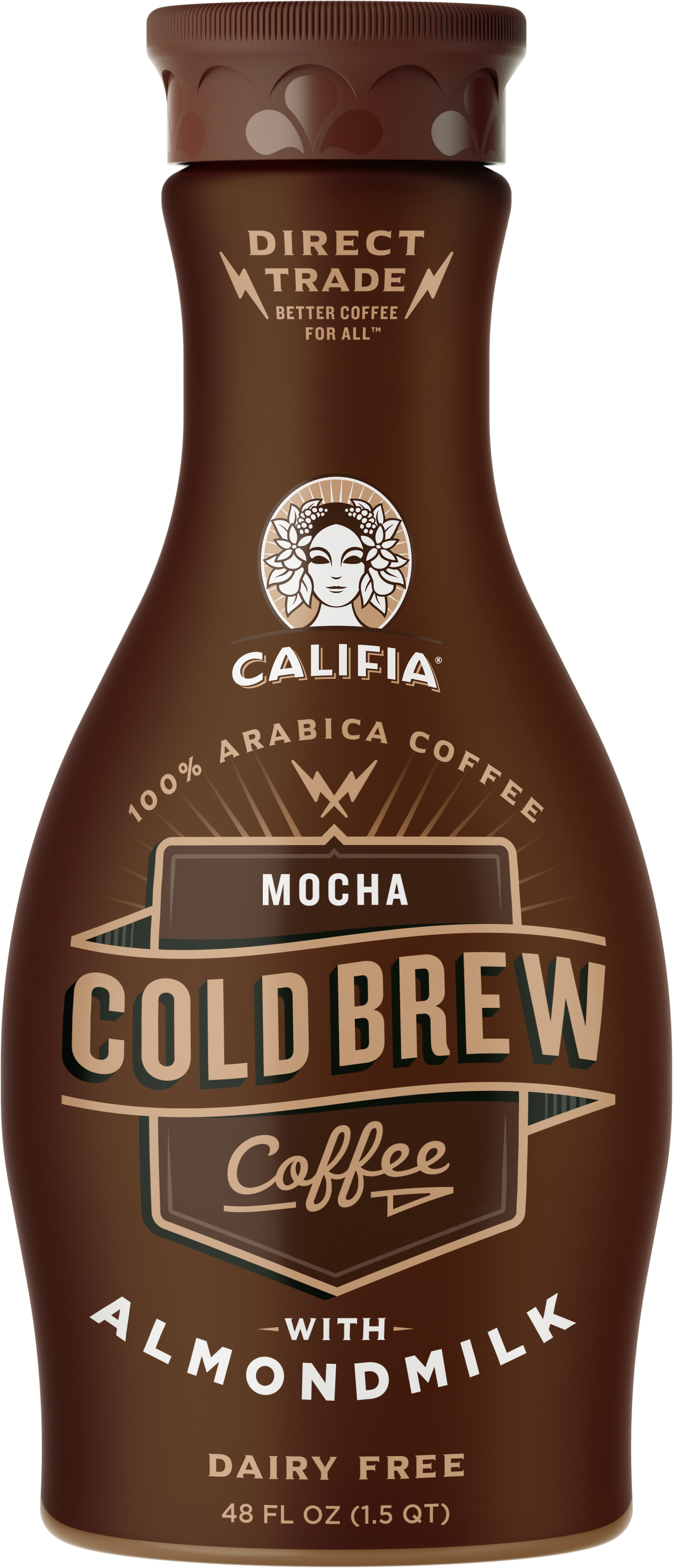 Califia Farms Mocha Cold Brew Coffee With Almond Milk 48 Fluid Ounce - 6 Per Case.